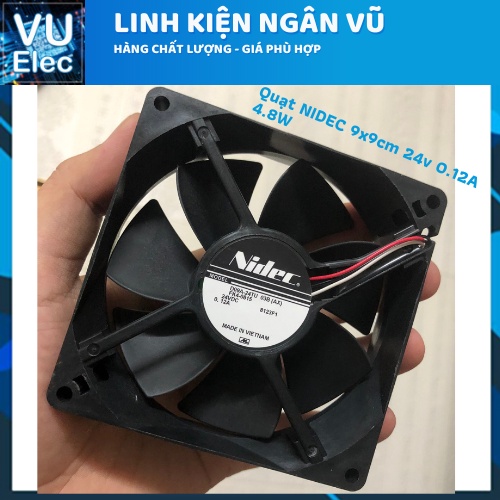 Quạt tản nhiệt 24v 8x8 - 9x9cm nidec chính hãng