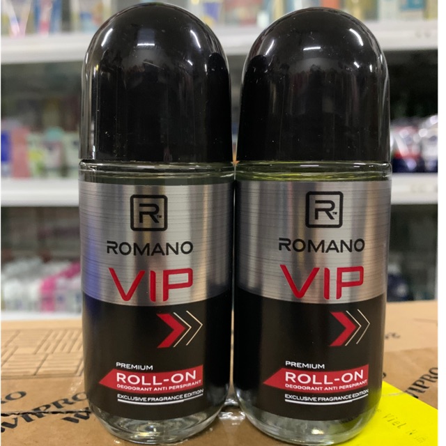 Lăn khử mùi cao cấp Romano Vip sang trọng đẳng cấp kháng khuẩn & khô thoáng cả ngày 50ml