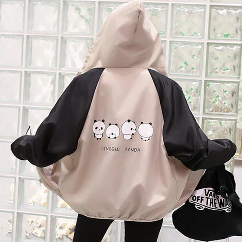 [HCM]Áo khoác nữ thời trang THỎ TÂY chất liệu dù hai lớp siêu cute dễ thương