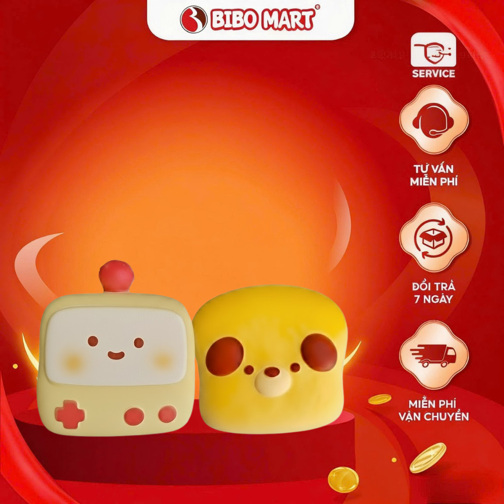 Đồ Chơi Squishy Bóp Mềm Nhiều Hình Dễ Thương Chất Liệu Nhựa PU Cao Cấp An Toàn Cho Bé - BiBoMart