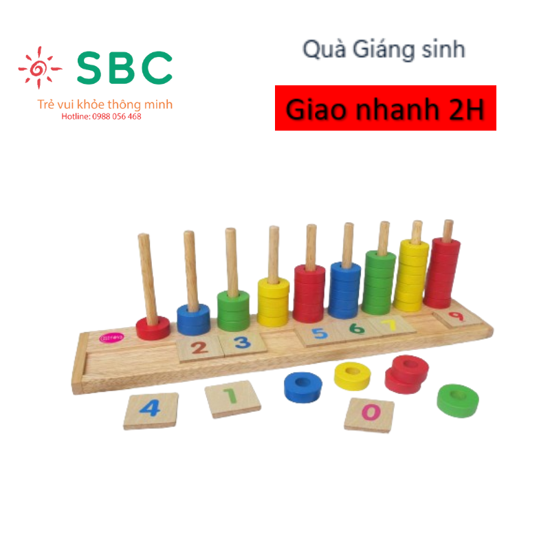 Đồ chơi gỗ học đếm bậc thang Winwintoys Việt Nam