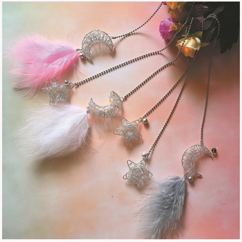 Bộ nguyên liệu làm dreamcatcher trăng sao 3D