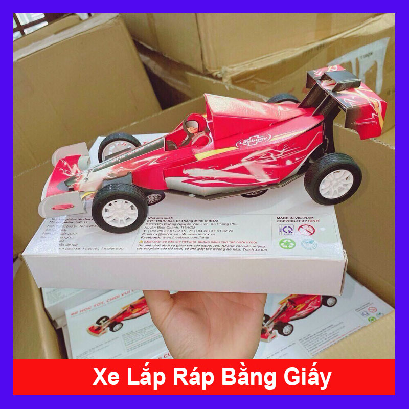 XE ĐUA LẮP RÁP BẰNG GIẤY