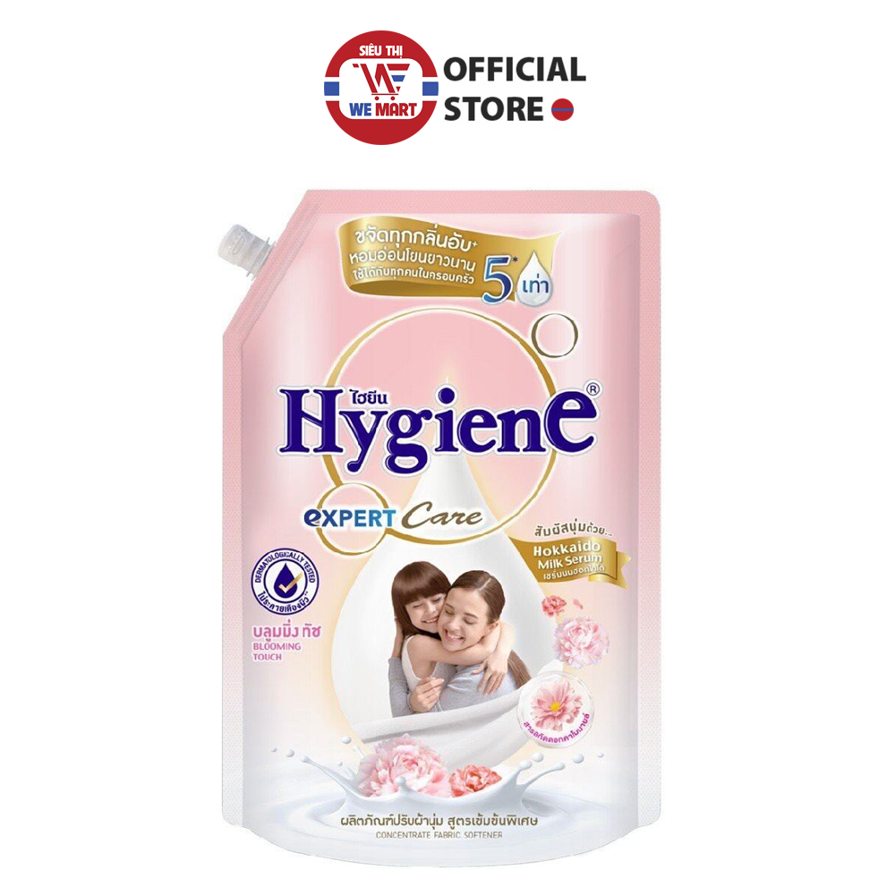 Nước xả vải Hygiene đậm đặc Blooming Touch túi 1.3 lít