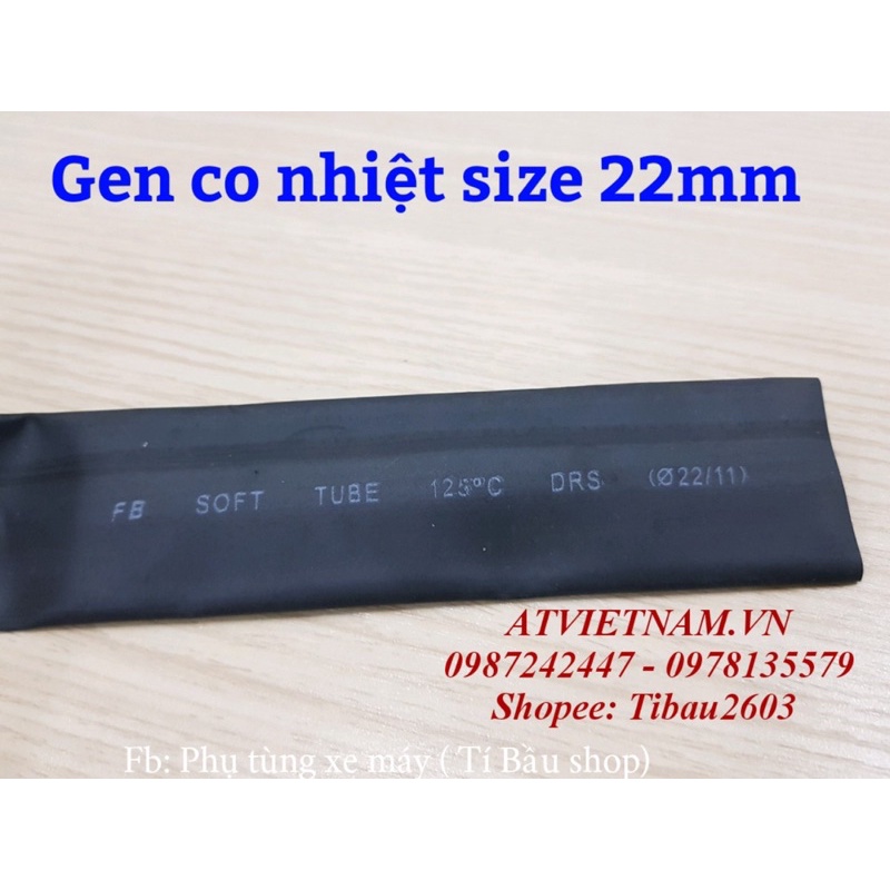 Gen co nhiệt size 22mm - gen đốt bọc 1 relay