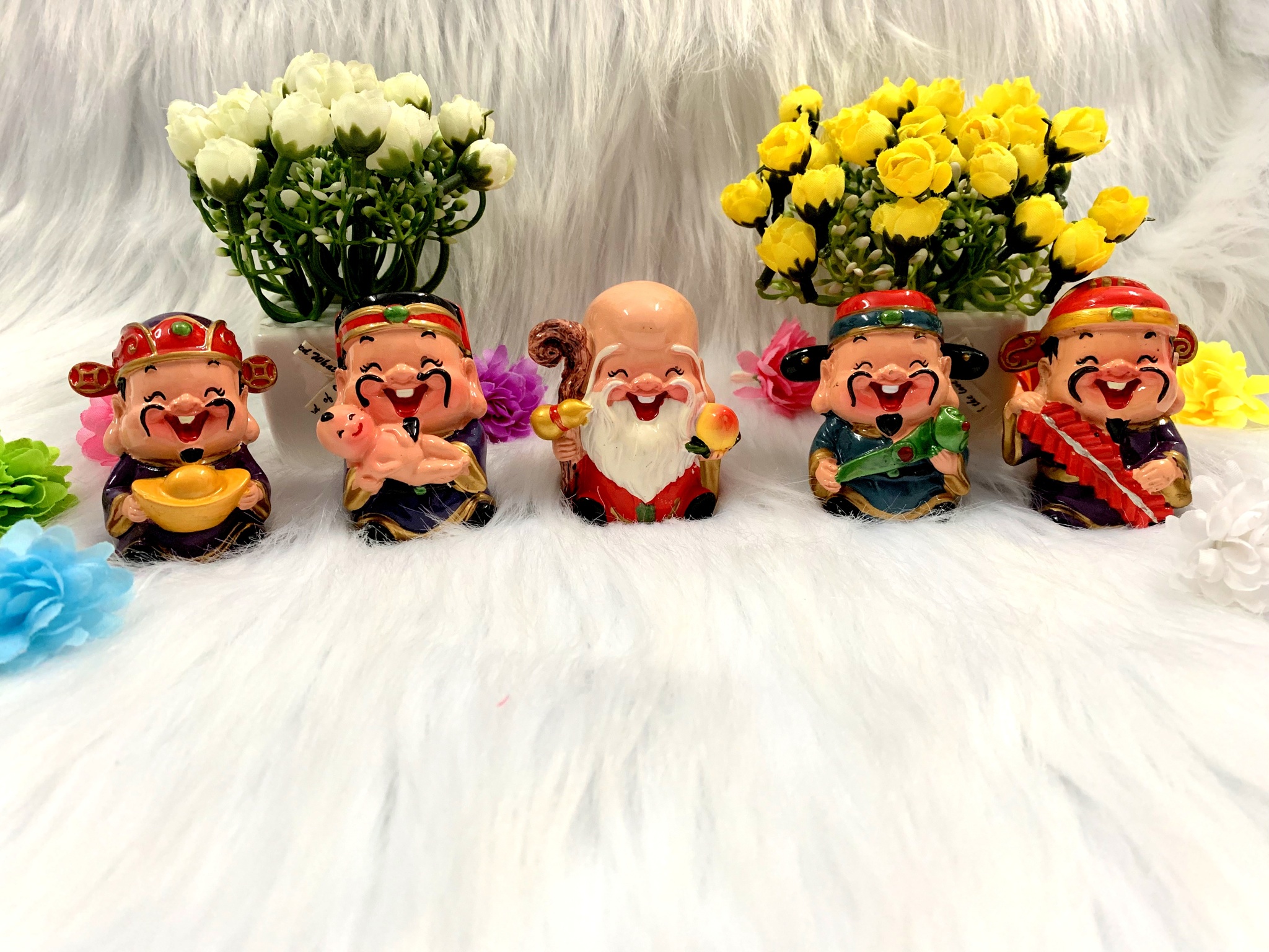 [HCM]Full set bộ 5 ông ngũ phúc thần tài ( Hình Thật )