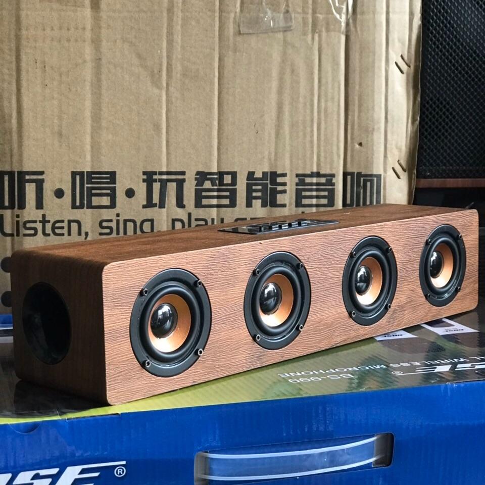 Loa bluetooth gỗ KTS-1108 4 bass âm thanh cực hay