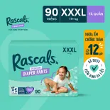 Thùng 3 gói Tã/Bỉm Quần Rascals Size XXXL (17kg+) 90 miếng