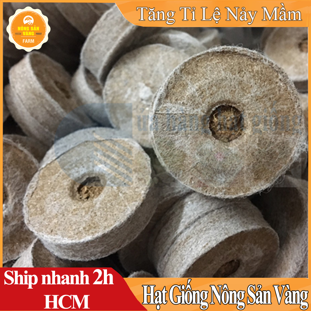 Viên nén xơ dừa - viên nén ươm hạt - nông sản vàng
