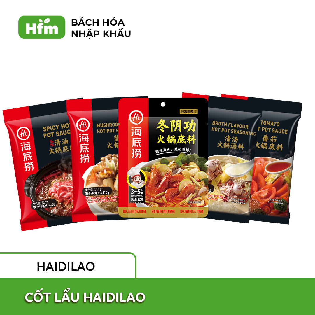 Nước cốt lẩu haidilao thượng hạng đủ vị, thơm ngon 2- 3 người ăn