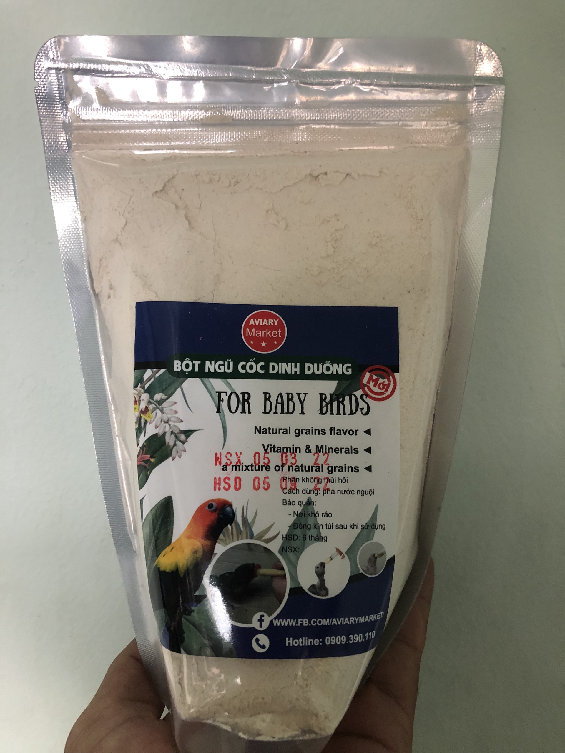 Bột vẹt non gói 300g