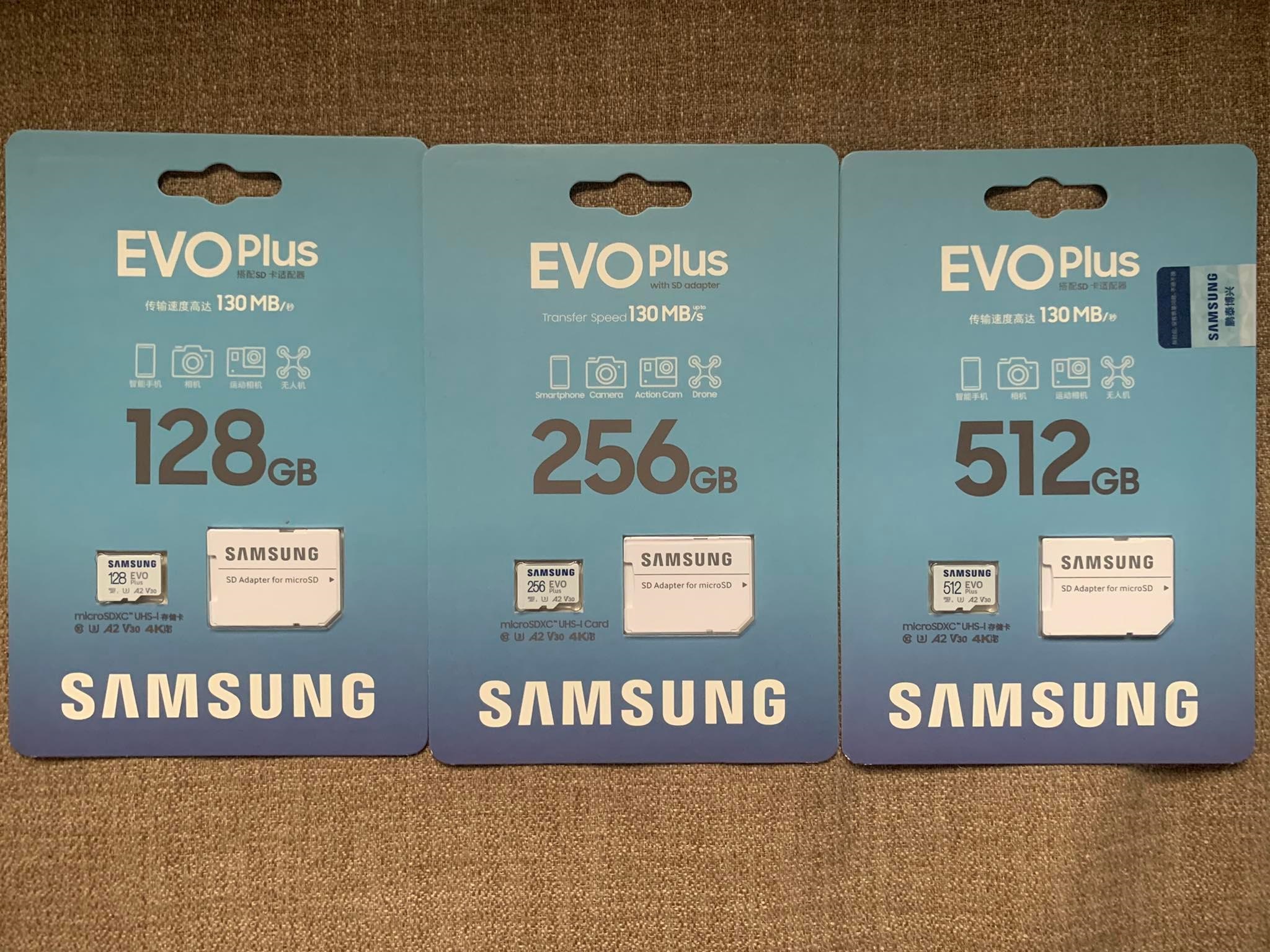 Thẻ Nhớ MicroSDXC Samsung EVO Plus U3 130MB s 128GB 256GB 512GB