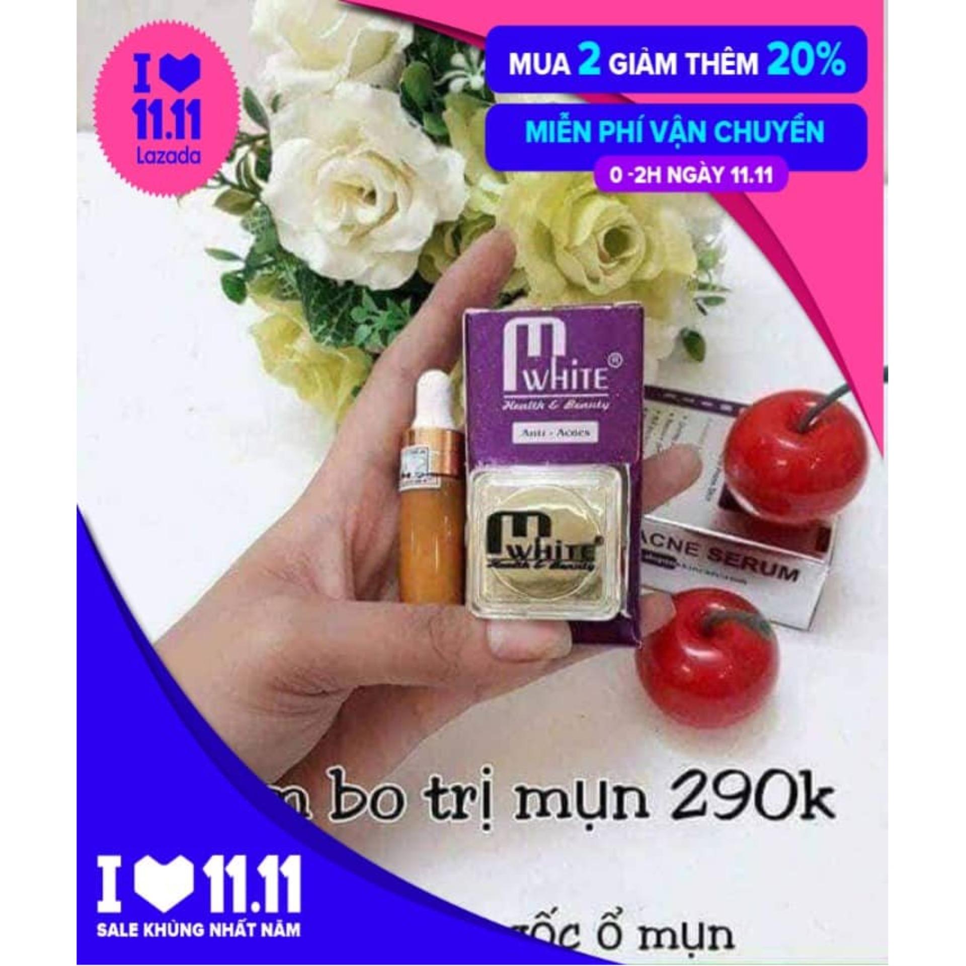 Kem trị mụn Mwhite tặng quà