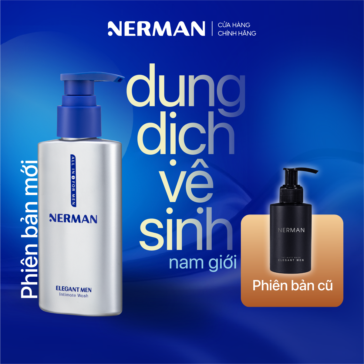 Dung dịch vệ sinh nam giới Nerman Elegant Men Nerman hương nước hoa cao cấp 100ml/ chai