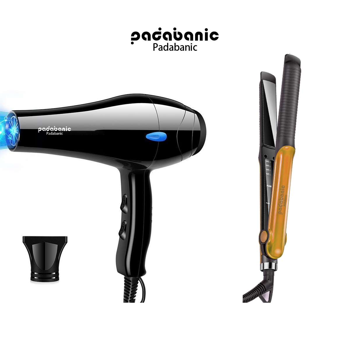 [Tặng 8 Phụ Kiện] Combo Máy Sấy Tóc 9999X Và Máy Uốn Duỗi Tóc 888 999 Mua Kèm Siêu Tiết Kiệm