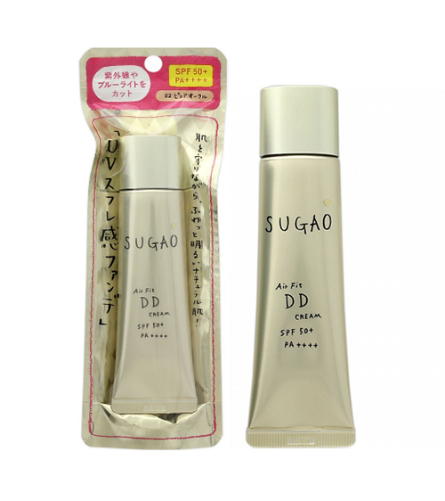 Kem nền chống nắng đa tác dụng sugao air fit dd cream spf 50+ - nhật bản