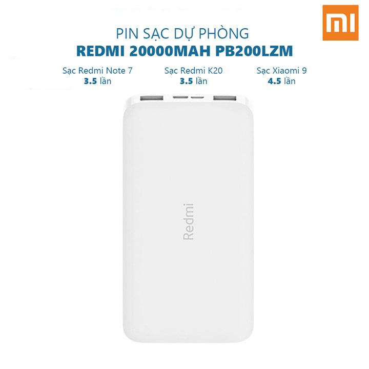 Pin sạc dự phòng 20000mah redmi pb200lzm - shop thế giới điện máy