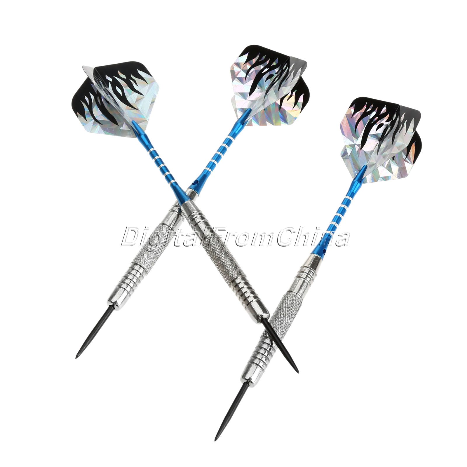 Gohantee 3pcs 22g thép tip chuyên nghiệp phi tiêu với Nickel sơn ss thép và rãnh nhôm trục, đẹp 2D phi tiêu chuyến bay