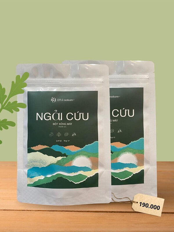 Bột xông ngải cứu D'Vi nature giúp thải chì do lạm dụng mỹ phẩm | Bột xông ngải cứu DVi nature