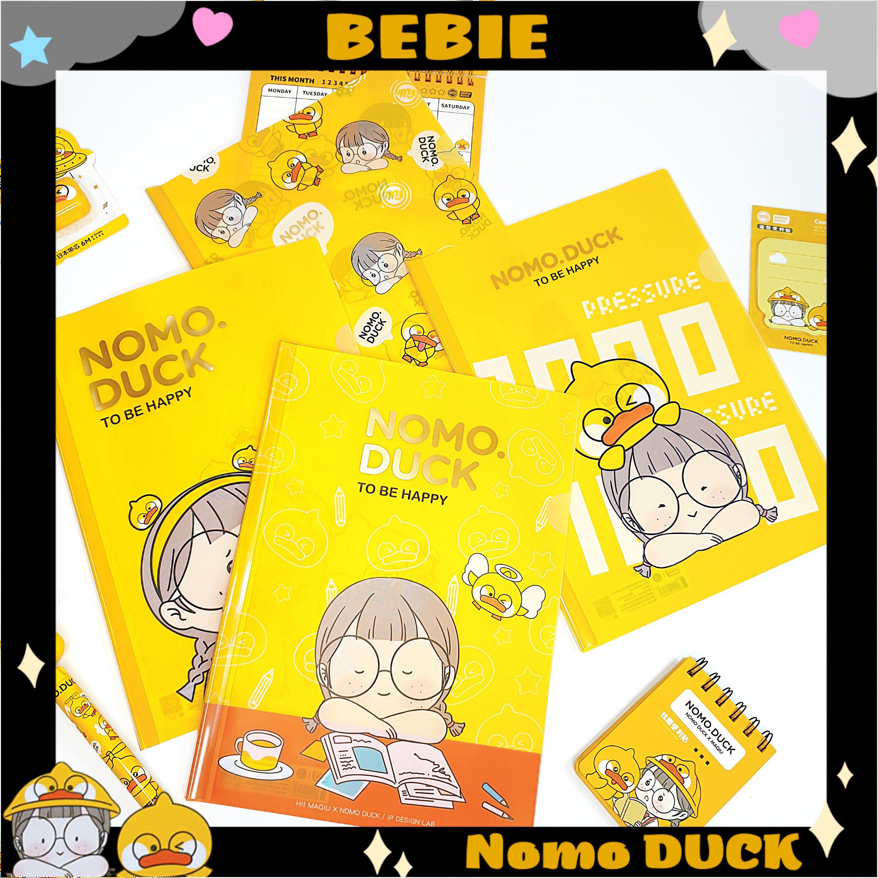 Kẹp giấy,hồ sơ cá nhân A4 in hình vịt Nomo Duck BeBie Shop - BP532