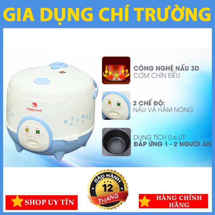 Happycook 0.6 lít hc-060 xanh
