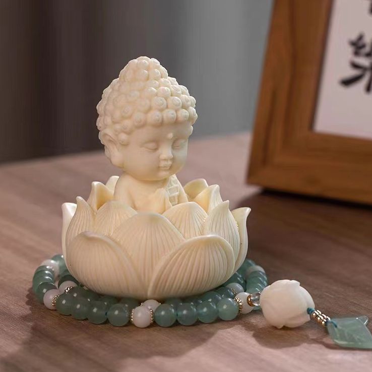 Tượng phật liên hoa phong thủy mini để bàn