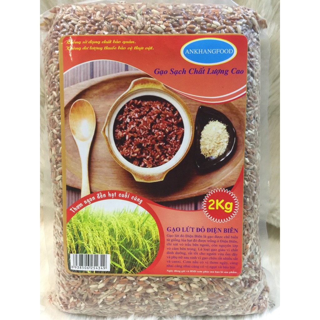 Gạo lứt đỏ điện biên hút chân không