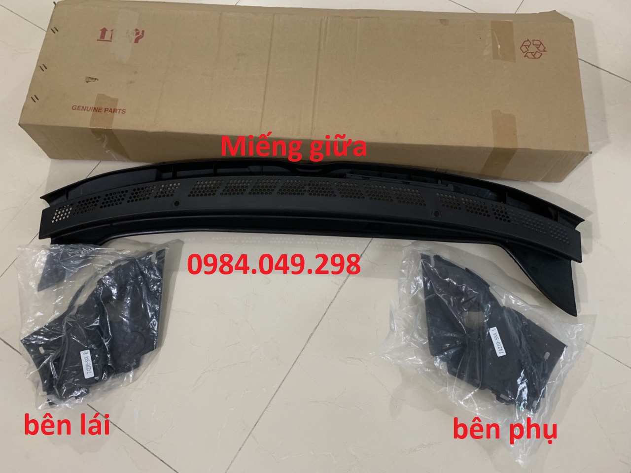 Cao su máng nhựa chân kính chắn gió trước Honda Civic 2006 - 2010 (Máng xối nước Honda Civic)