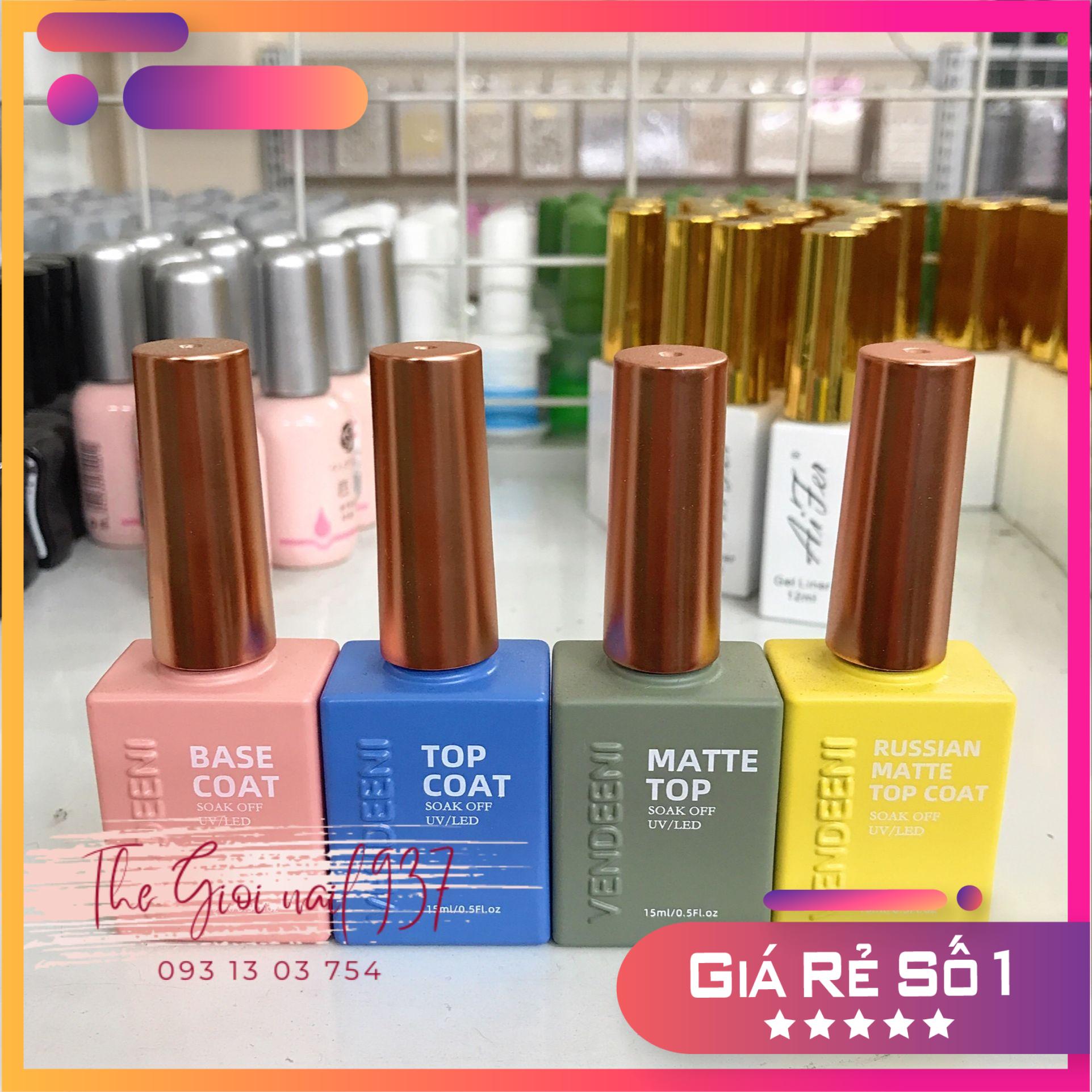 Sơn gel top bóng - base top lì - top lì không lem - vendeeni - 15ml - tgn937