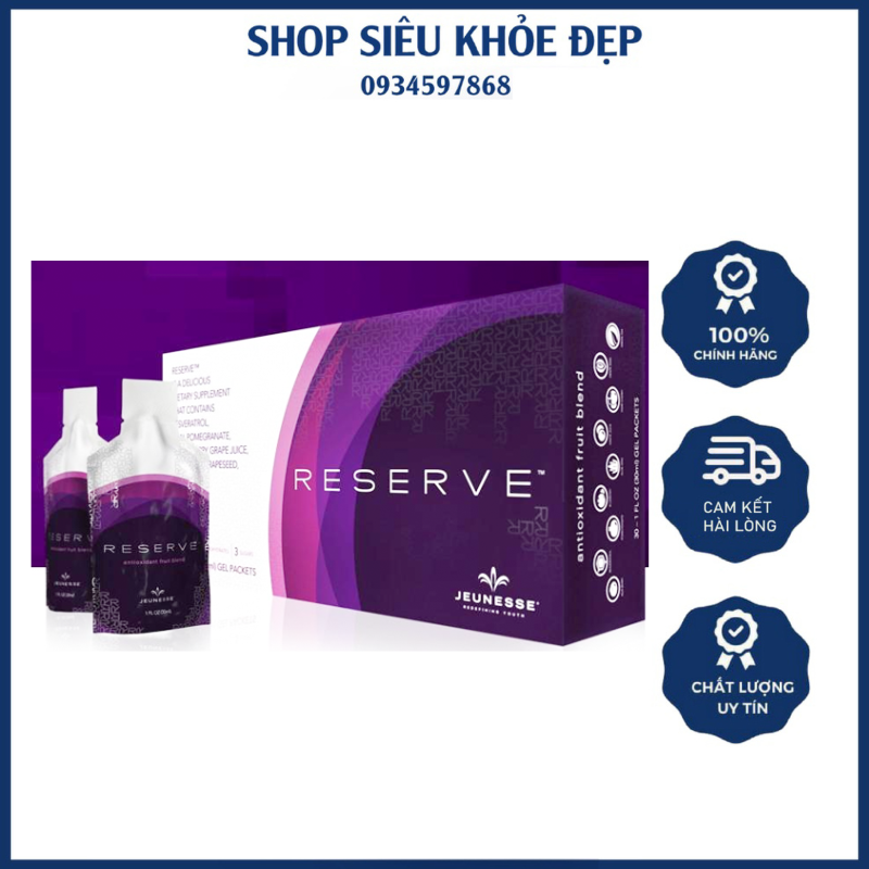 Gel Trái Cây Reserve Jeunesse hộp 30 gói - Chính Hãng