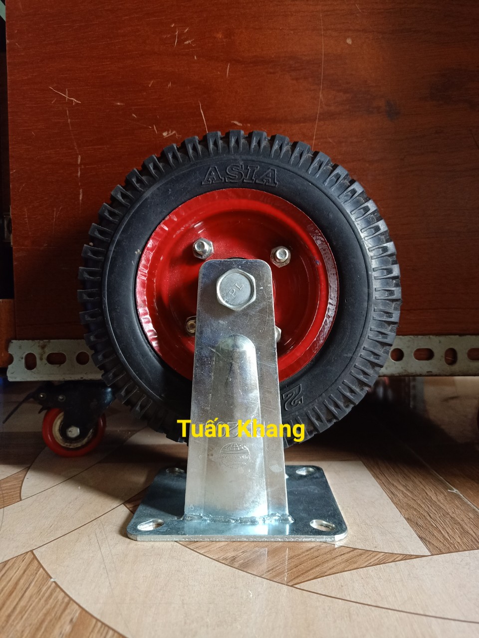 bánh xe đẩy 200mm cố định chịu tải
