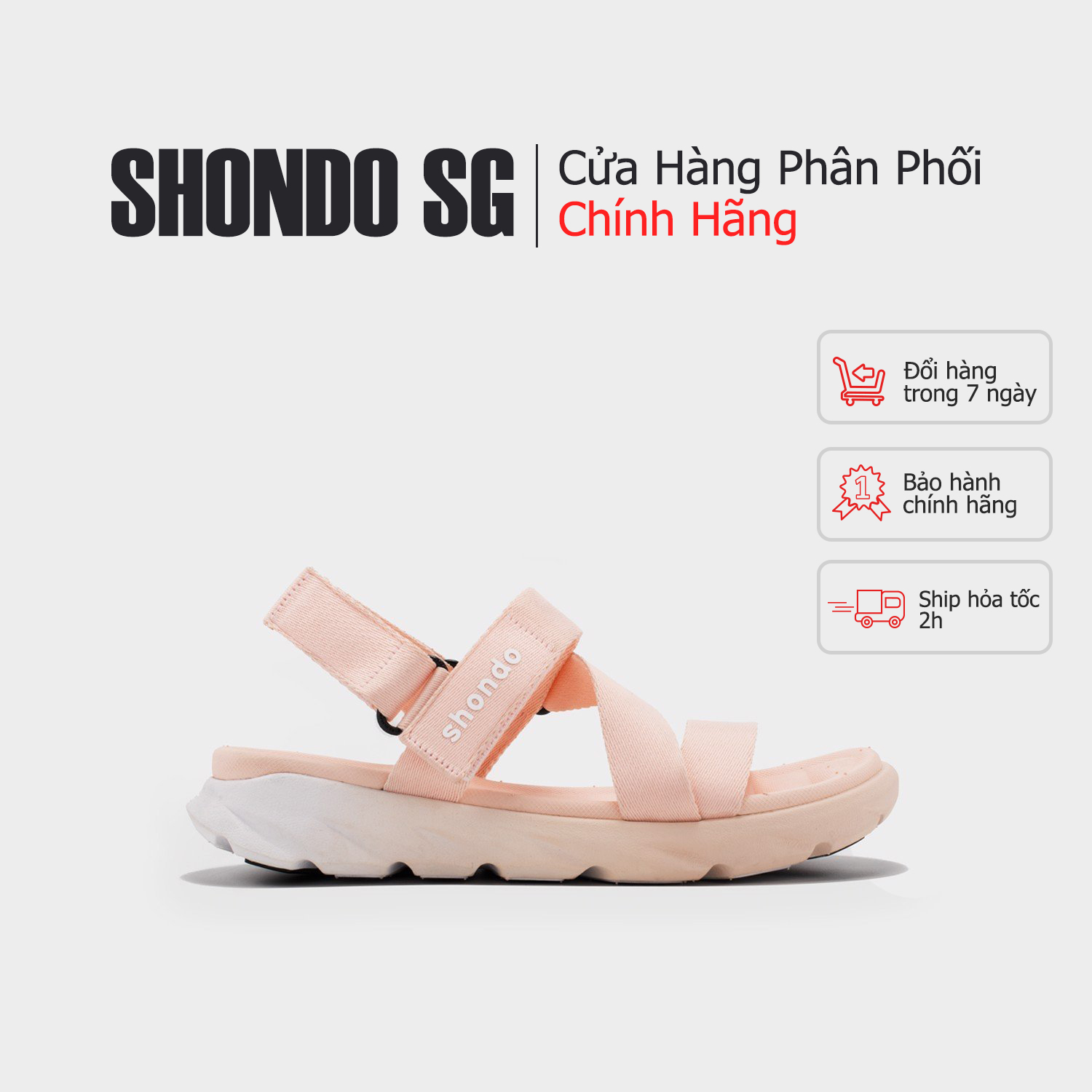 [HCM][Chính hãng] Giày Shondo F6 Sport ombre hồng trắng F6S0771 - Màu Hồng