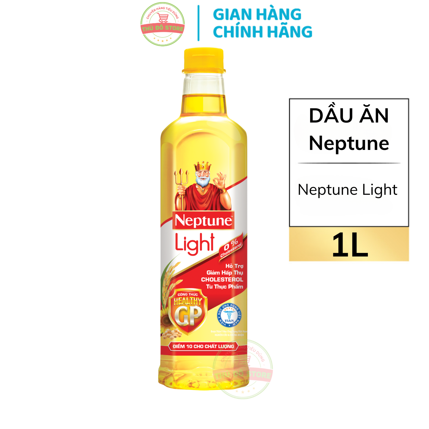 Dầu ăn neptune light thượng hạng - chai 1l