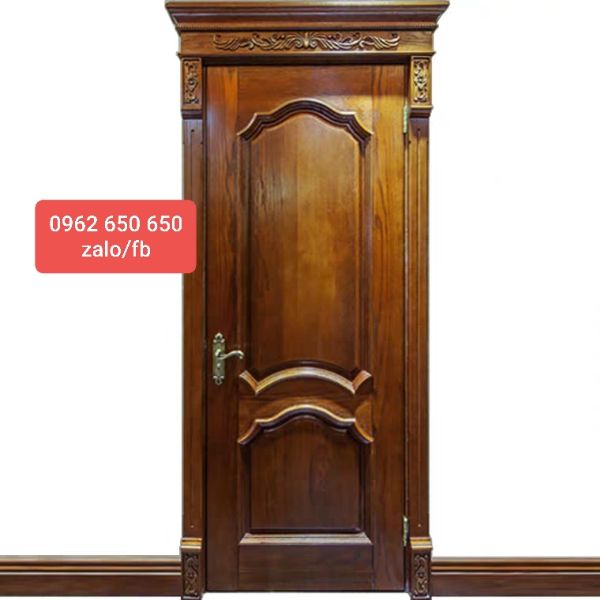 Cửa gỗ tự nhiên ( kích thước cửa 80 x 200cm dày 4cm - kích thước khung bao của 90 x 205cm dày 5cm
