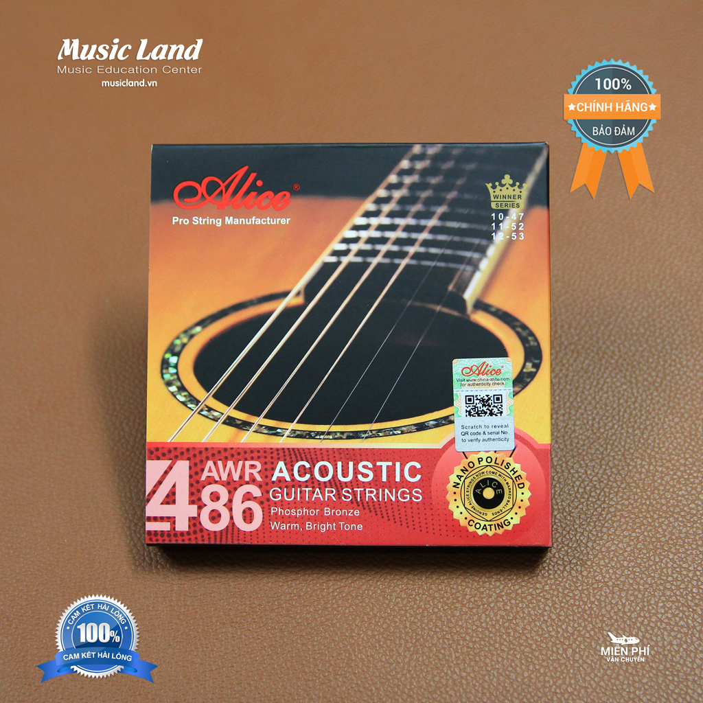 Dây đàn guitar acoustic alice awr486 chính hãng
