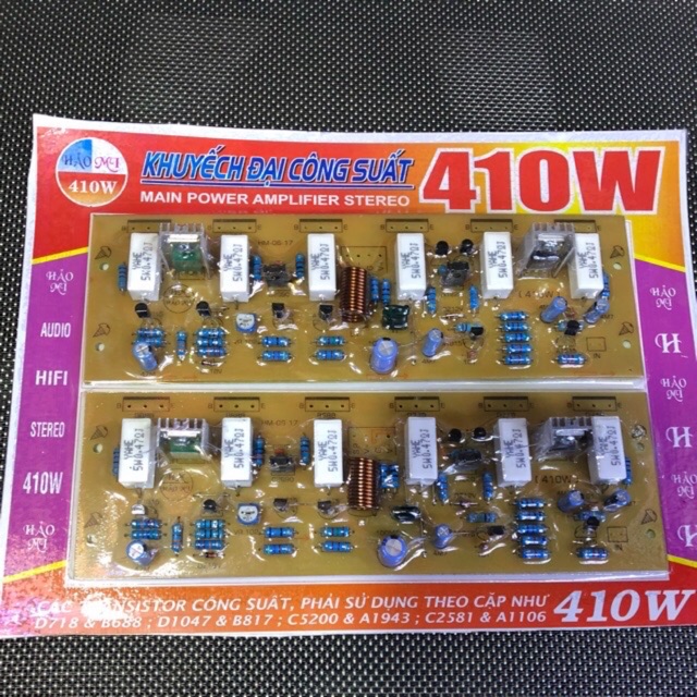 Mạch khuếch đại công suất cho Ampli 410w