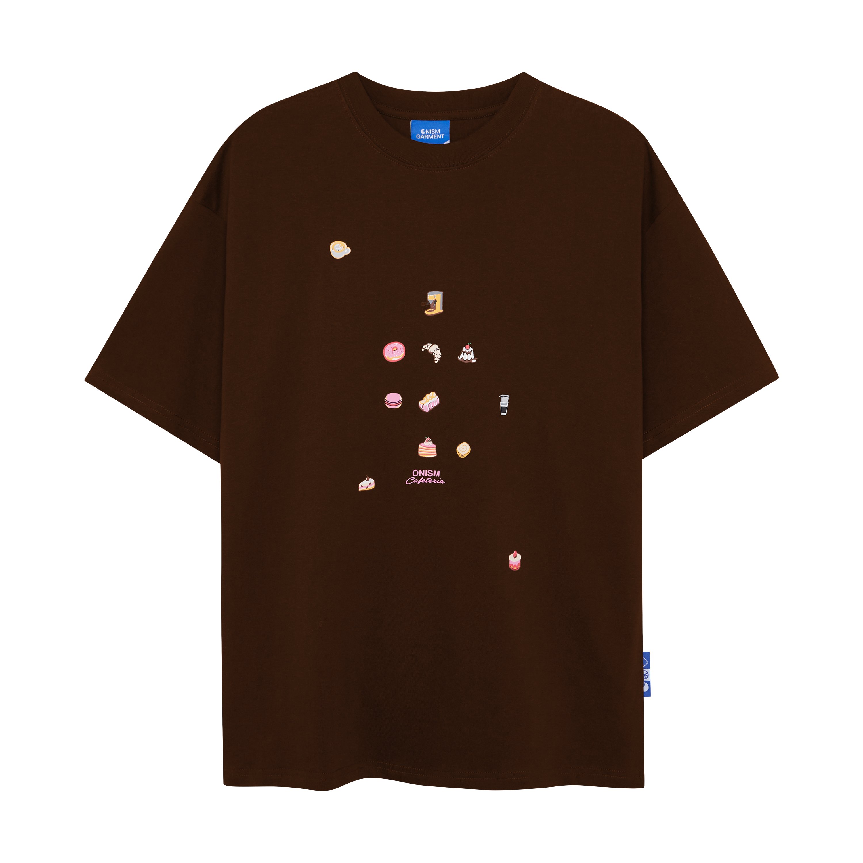 Áo thun unisex Cafeteria màu nâu choco - Basic tee Onism