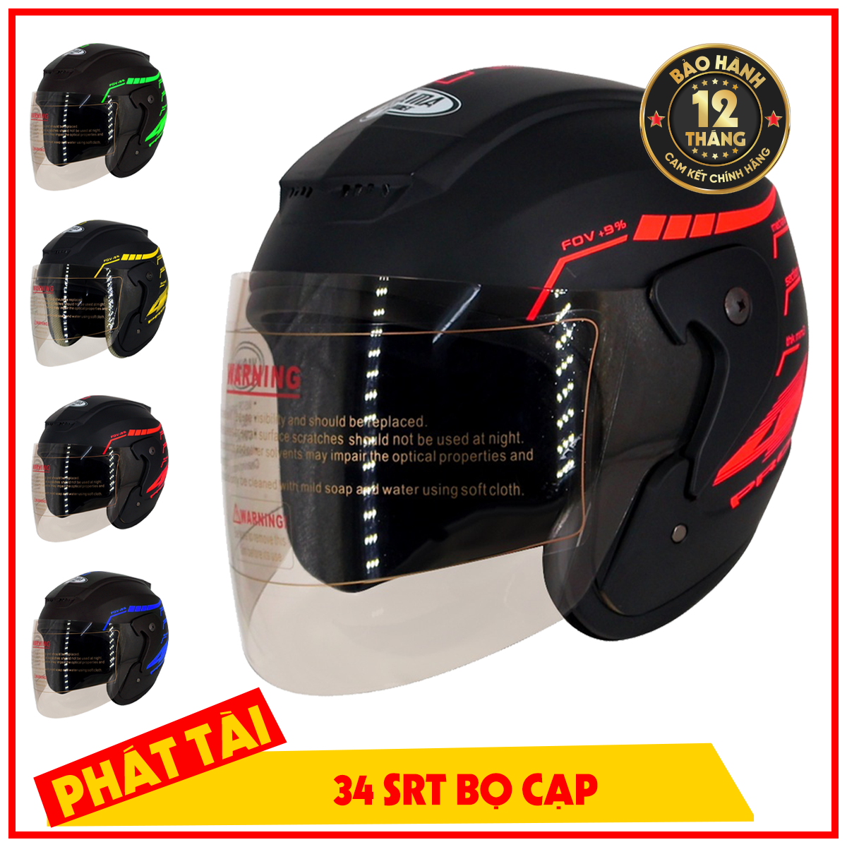 Nón bảo hiểm 3/4 có kính cao cấp ASAMA 46, Sản Phẩm Chất Lượng, Gian Hàng Uy Tín, Giá Cả Cực Tốt, Mua Ngay.