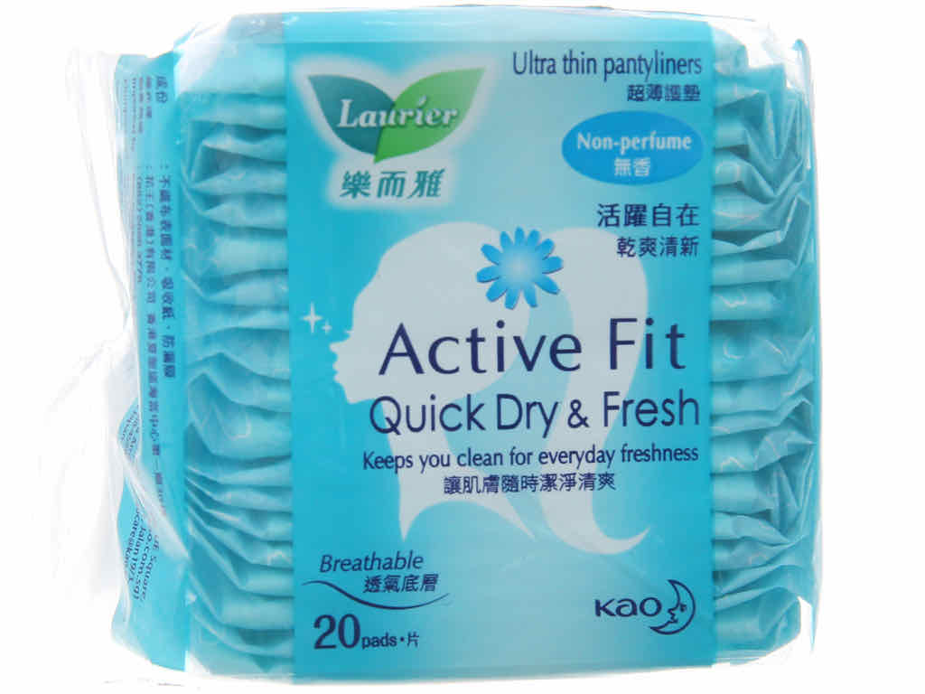 Băng vệ sinh hàng ngày Laurier Active Fit không hương