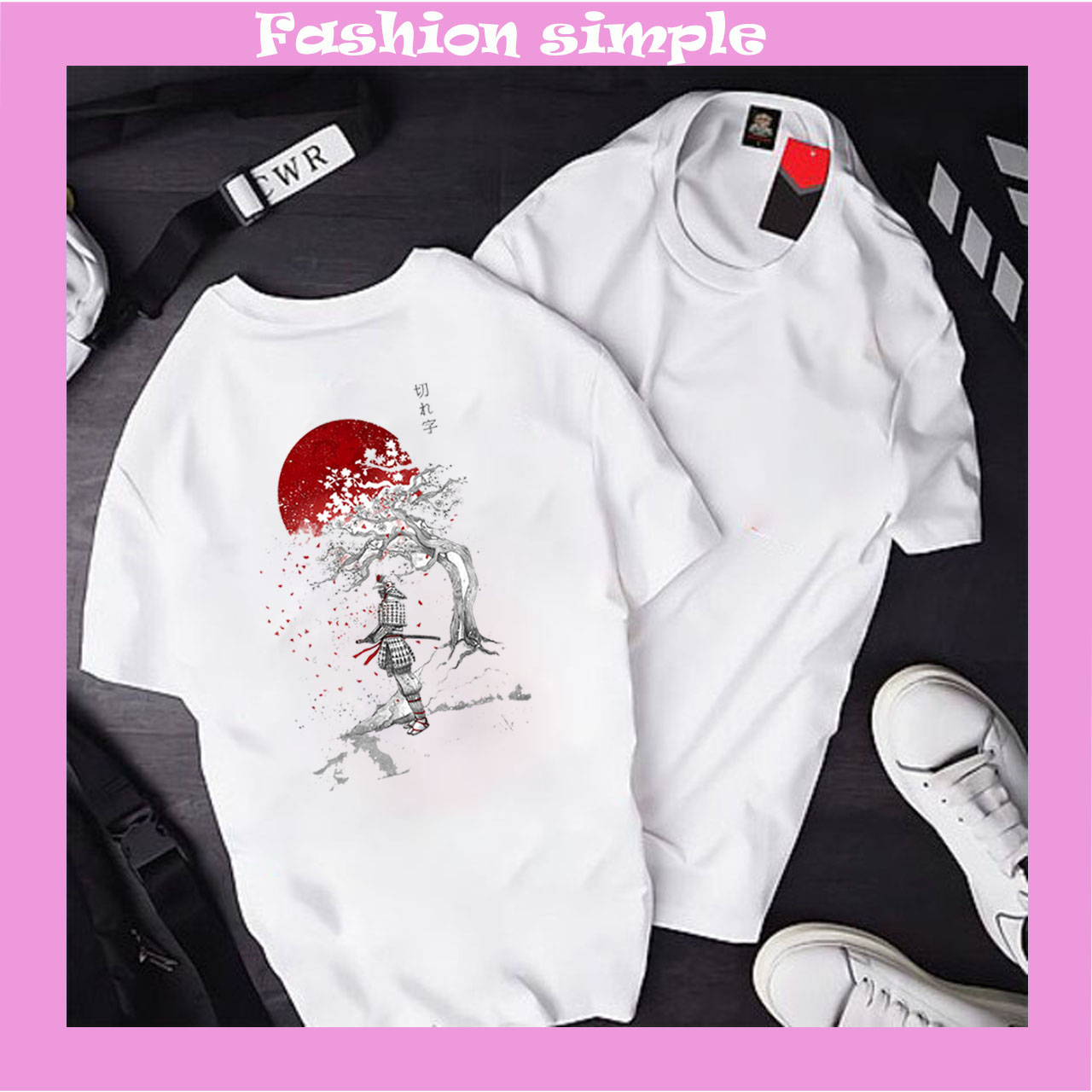 Áo thun nam nữ, ✨ free ship ✨, áo thun unisex tay lỡ nam nữ, in logo samurai 2, chất cotton su thoáng mát, sản phẩm mới 2022