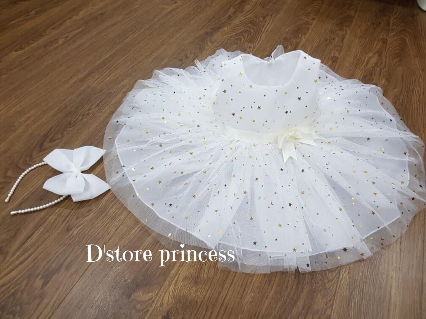 8kg - 20kg Đầm công chúa bé gái gái, váy công chúa sao cho nàng công chúa nhỏ nhỏ tặng kèm bờm xinh xắnD021