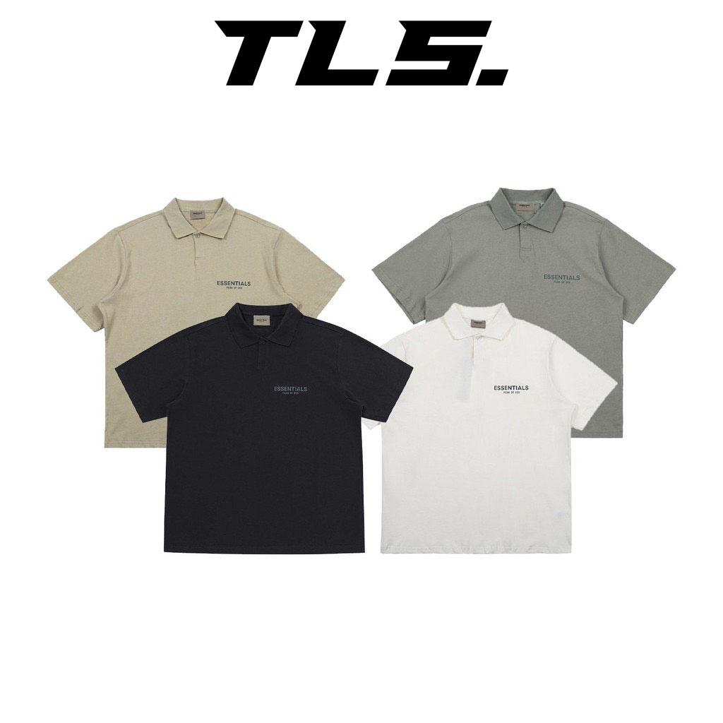 Áo polo FEAR OF GOD FOG ESSENTIALS SS20 Unisex nam nữ Premium Cotton oversize form rộng