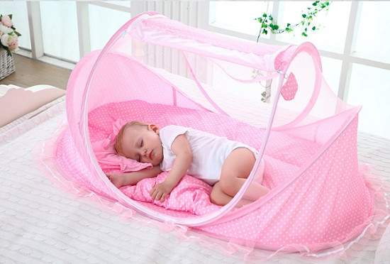 Màn mùng lưới chụp chống muỗi gấp gọn thông minh, mùng ngủ chống muỗi cho trẻ sơ sinh, màn ngủ có nhạc, có nệm happy, màn ngủ sơ sinh cho trẻ