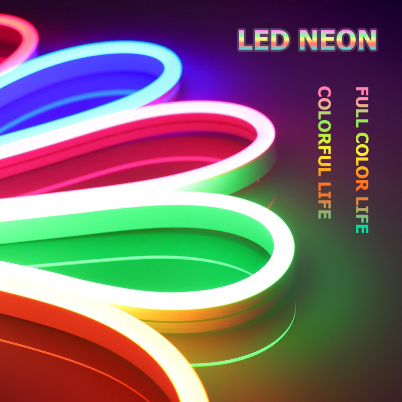 Dây đèn LED neon DC12V Mềm mại Làm phong cách của riêng bạn cuồn 5 mét