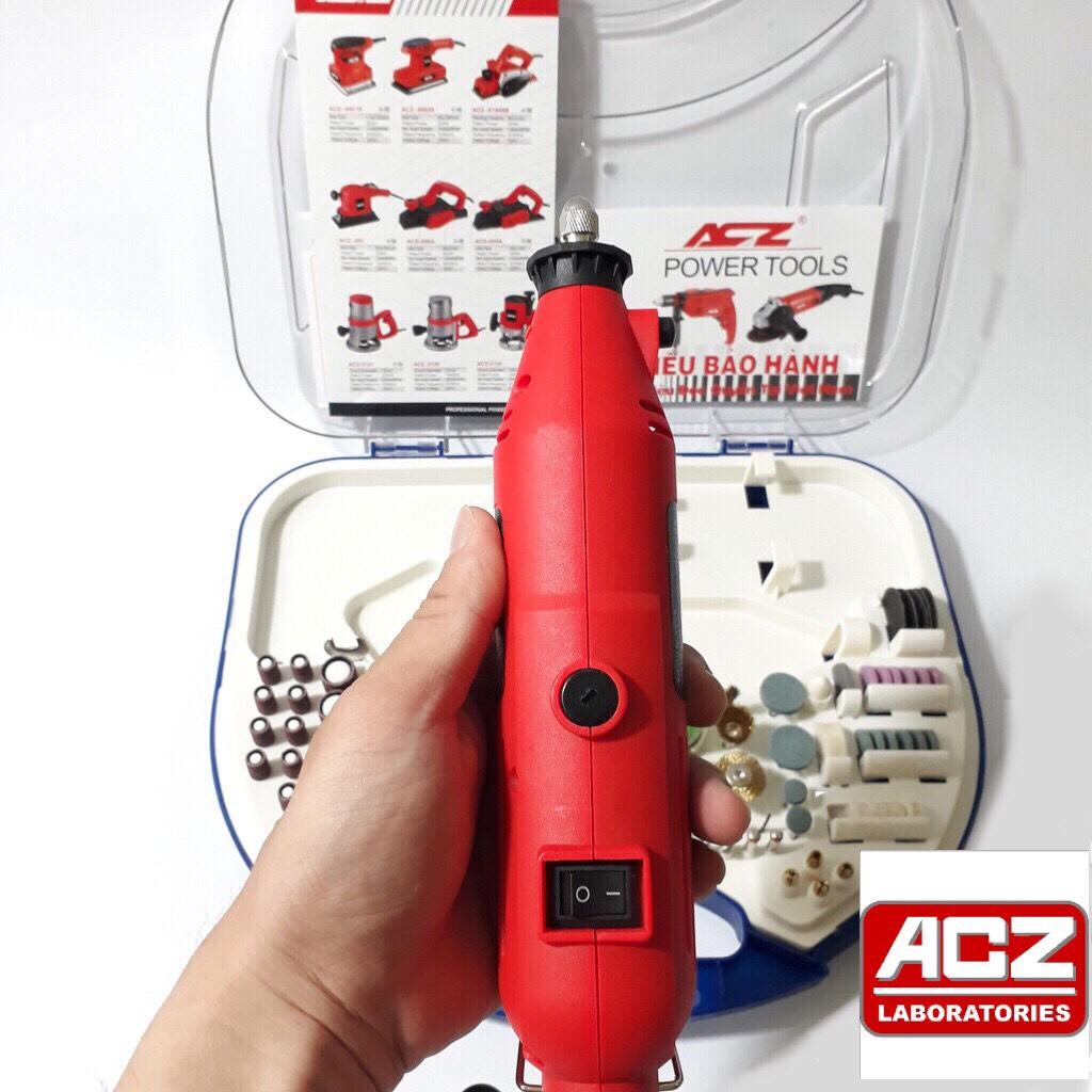 Bộ Máy Khoan Mài khuôn Khắc Đa Năng 100 chi tiết ACZ 6058 180W 6 tốc độ-Bảo hành 6 tháng