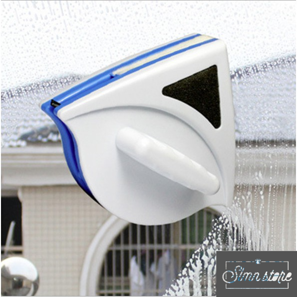 [HCM]Dụng cụ lau kính 2 mặt hít nam châm tam giác Sử dụng lực hút nam châm cực mạnh giúp bạn vệ sinh cực tốt.