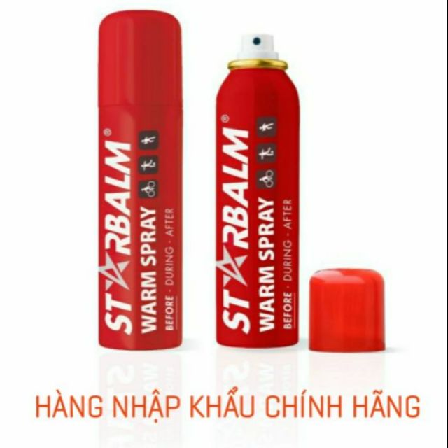 Chai xịt nóng Starbalm Warm Spray 150ml - Hàng nhập khẩu chính hãng7