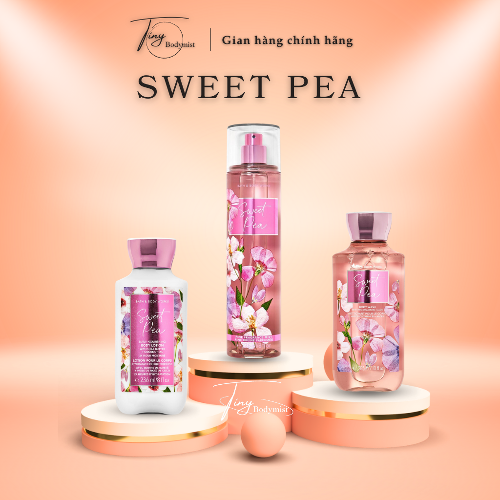 Xịt thơm toàn thân bodymist Bath & Body Works: Sweet Pea