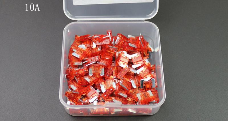 Cầu chì cỡ M 19x18mm loại 10A chân ngắn  dùng trong xe Oto/Xe máy Bộ 10 cái  ( Chân ngắn) THU NHUNG SHOP