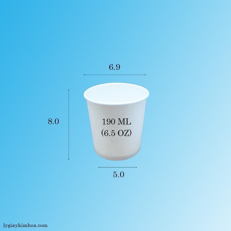 50 ly giấy 190 ml 6.5 oz